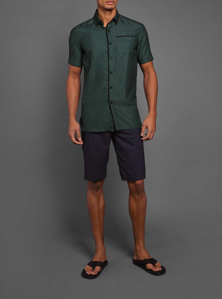 Men's casual short sleeve shirt