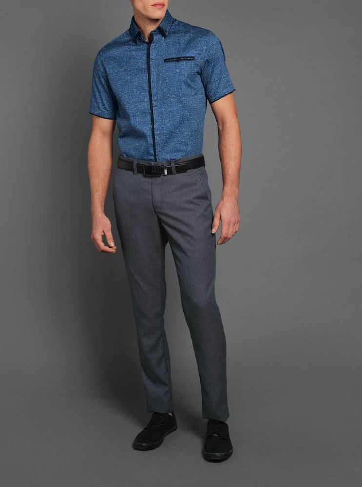 Men's casual short sleeve shirt