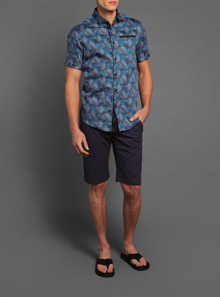 CHEMISE DÉCONTRACTÉE À MANCHES COURTES POUR HOMMES