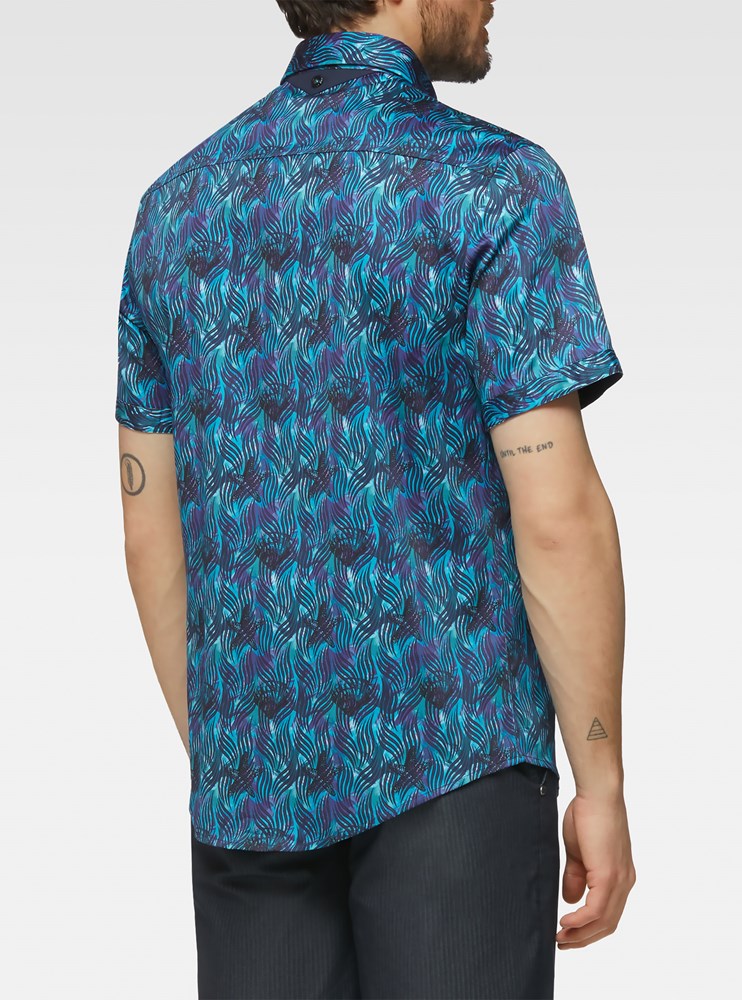 Men's casual short sleeve shirt