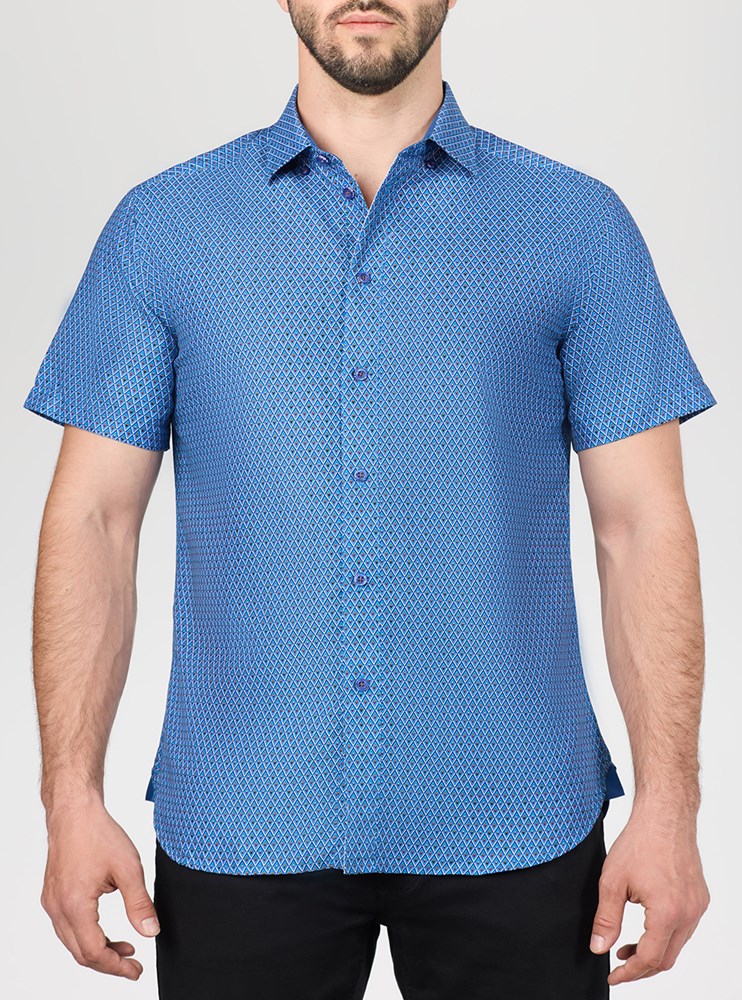 Men's casual short sleeve shirt