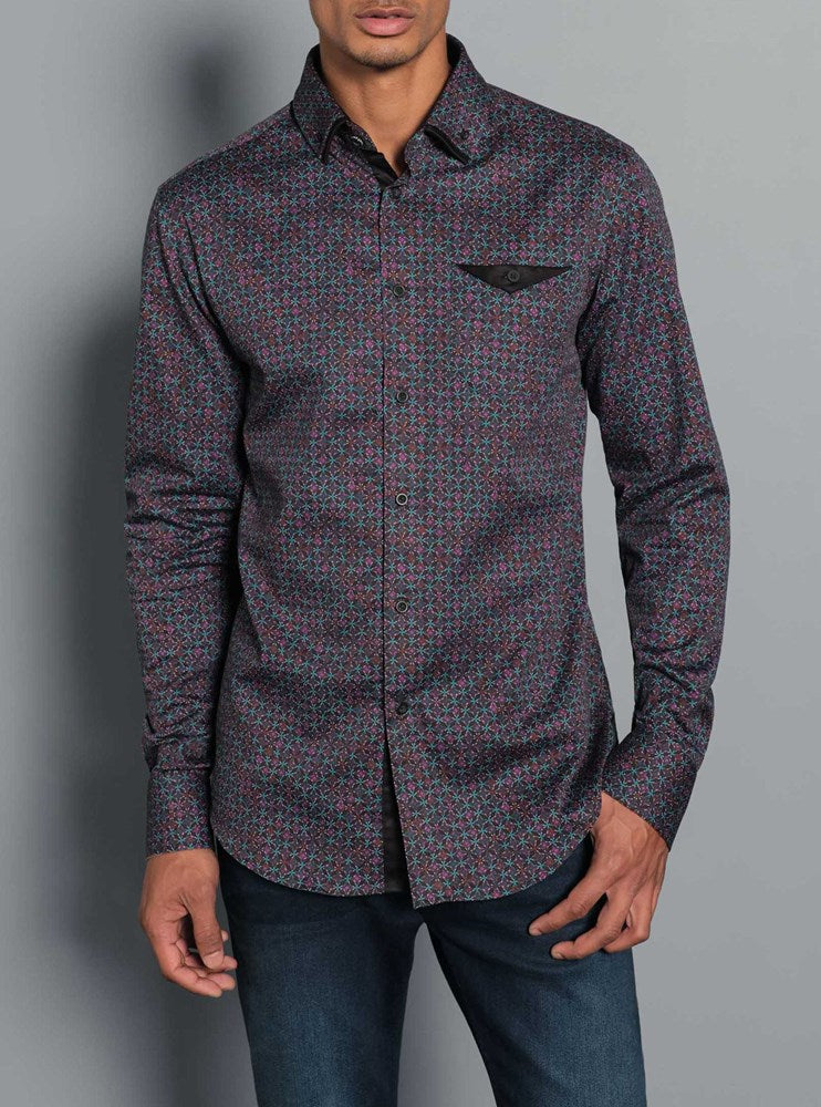 Men's casual long sleeve shirt