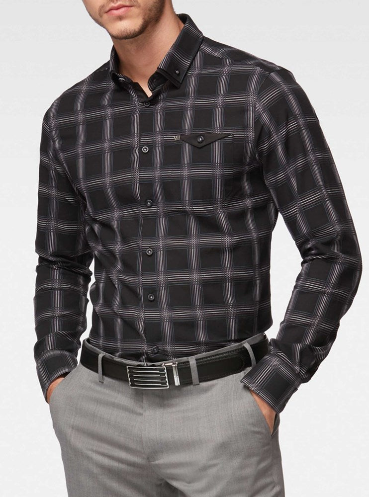 Men's casual long sleeve shirt