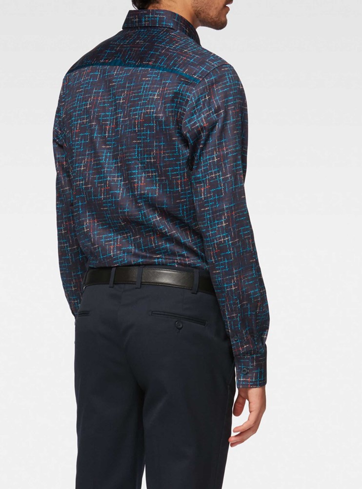 Men's casual long sleeve shirt