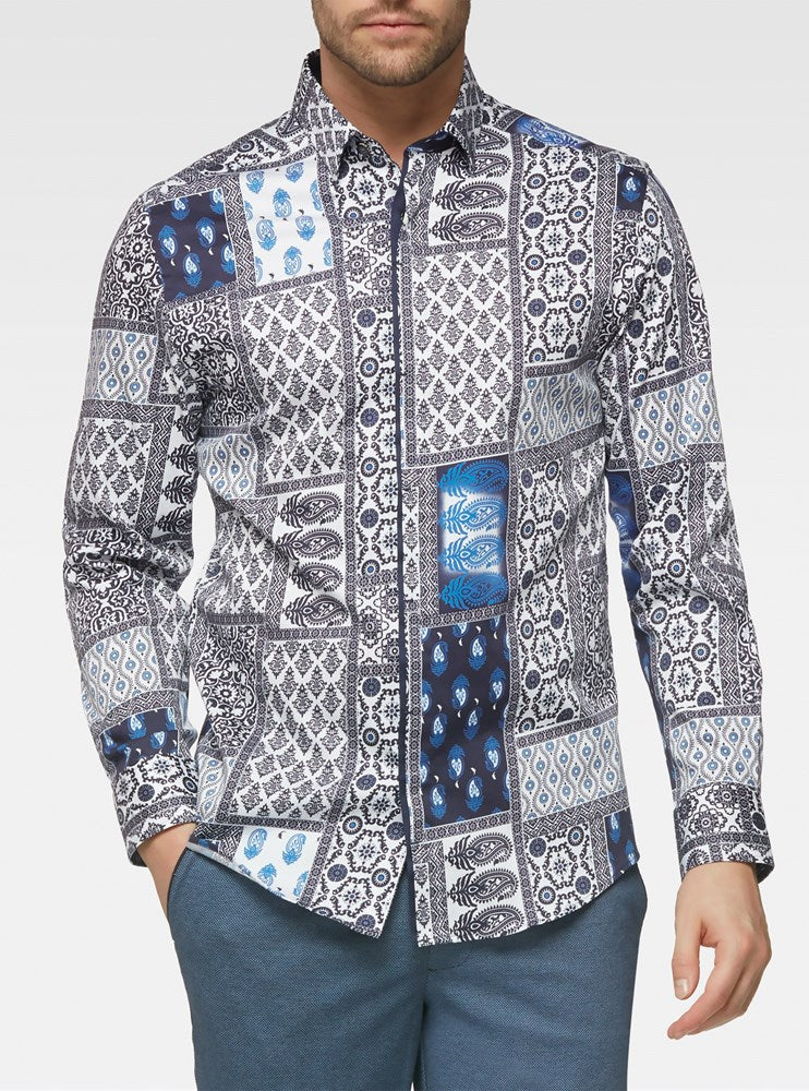 CHEMISE DÉCONTRACTÉE À MANCHES LONGUES POUR HOMMES