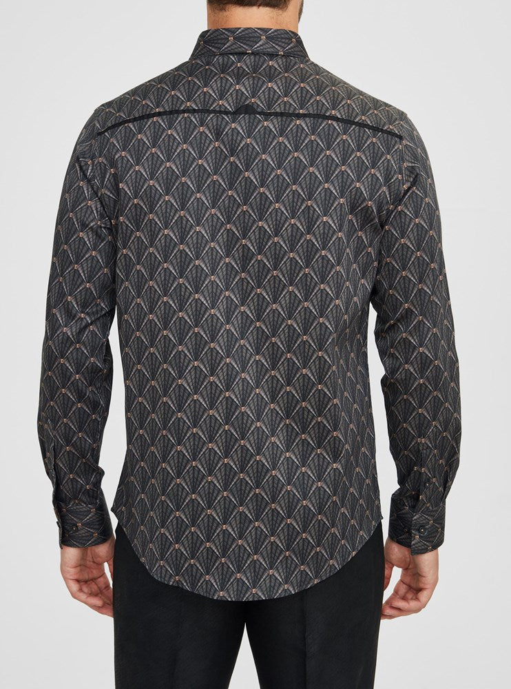 Men's casual long sleeve shirt