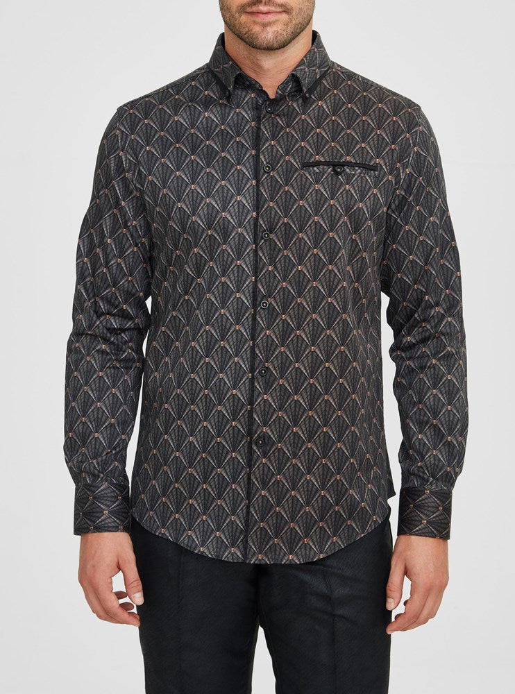 Men's casual long sleeve shirt