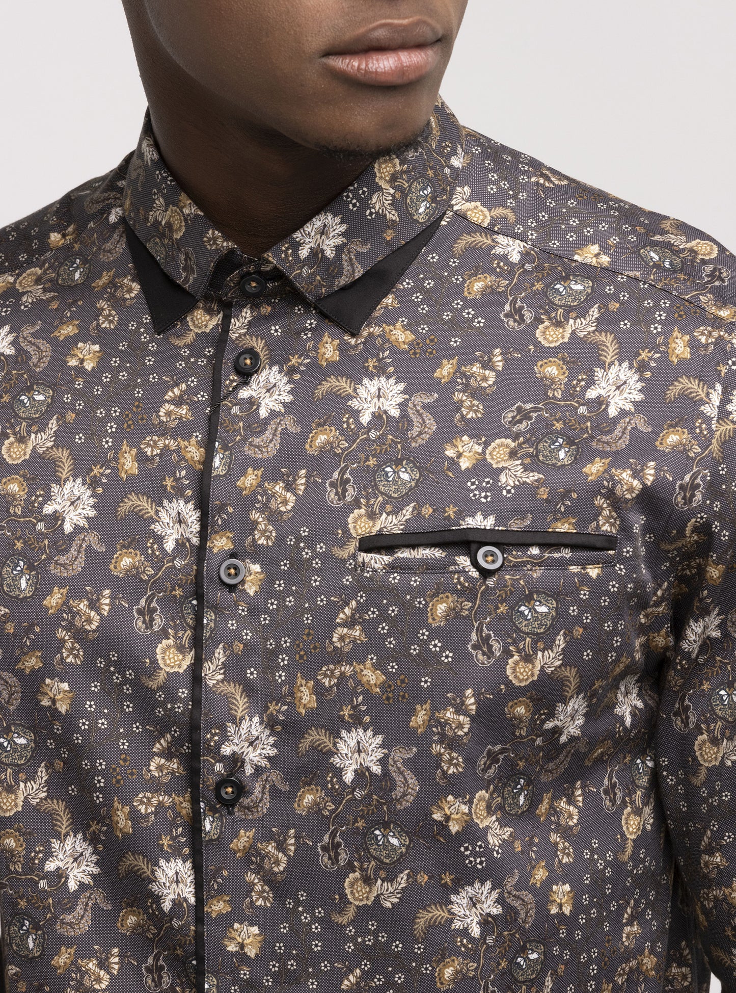Chemise décontractée à manches longues pour hommes