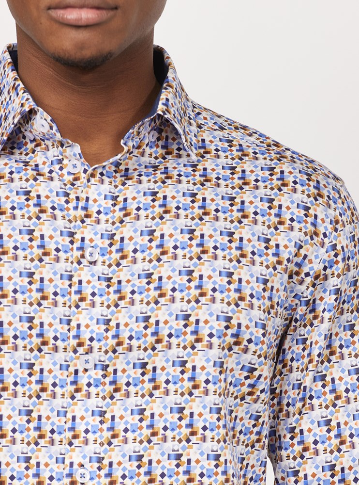 Chemise décontractée à manches longues pour hommes