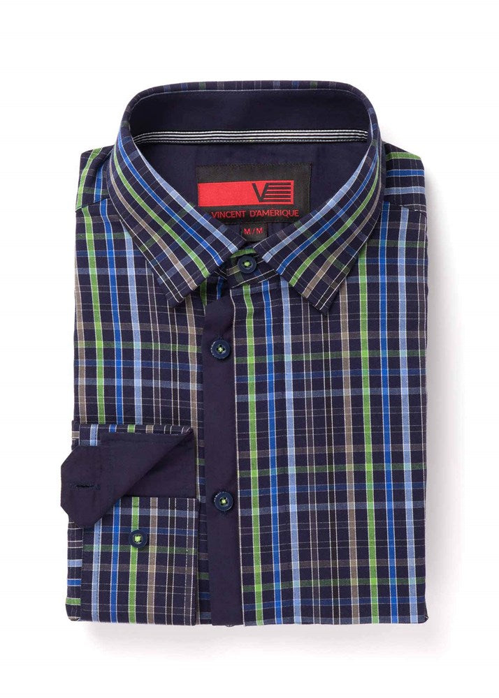Chemise décontractée à manches longues pour hommes