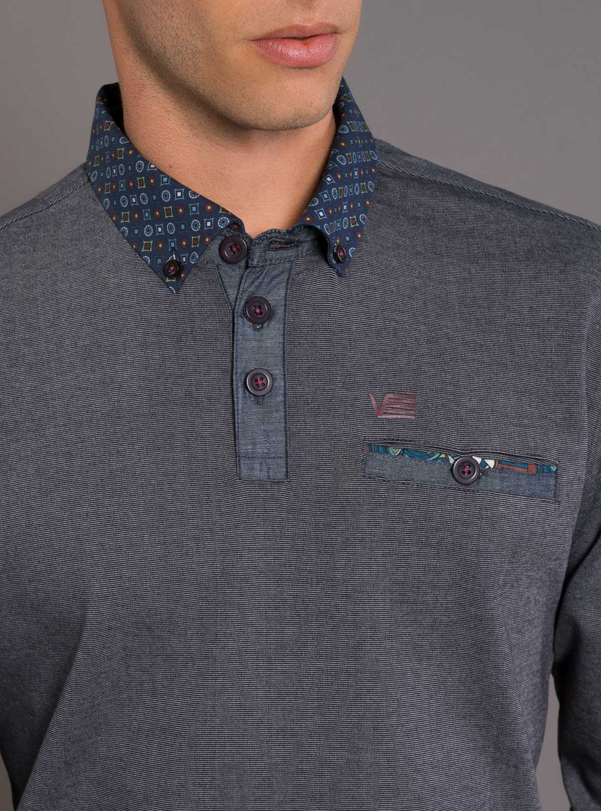 POLO À MANCHES LONGUES POUR HOMMES
