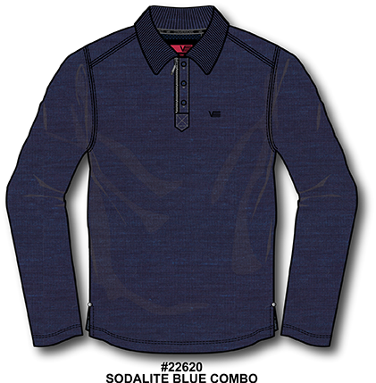 Men's long sleeve polo