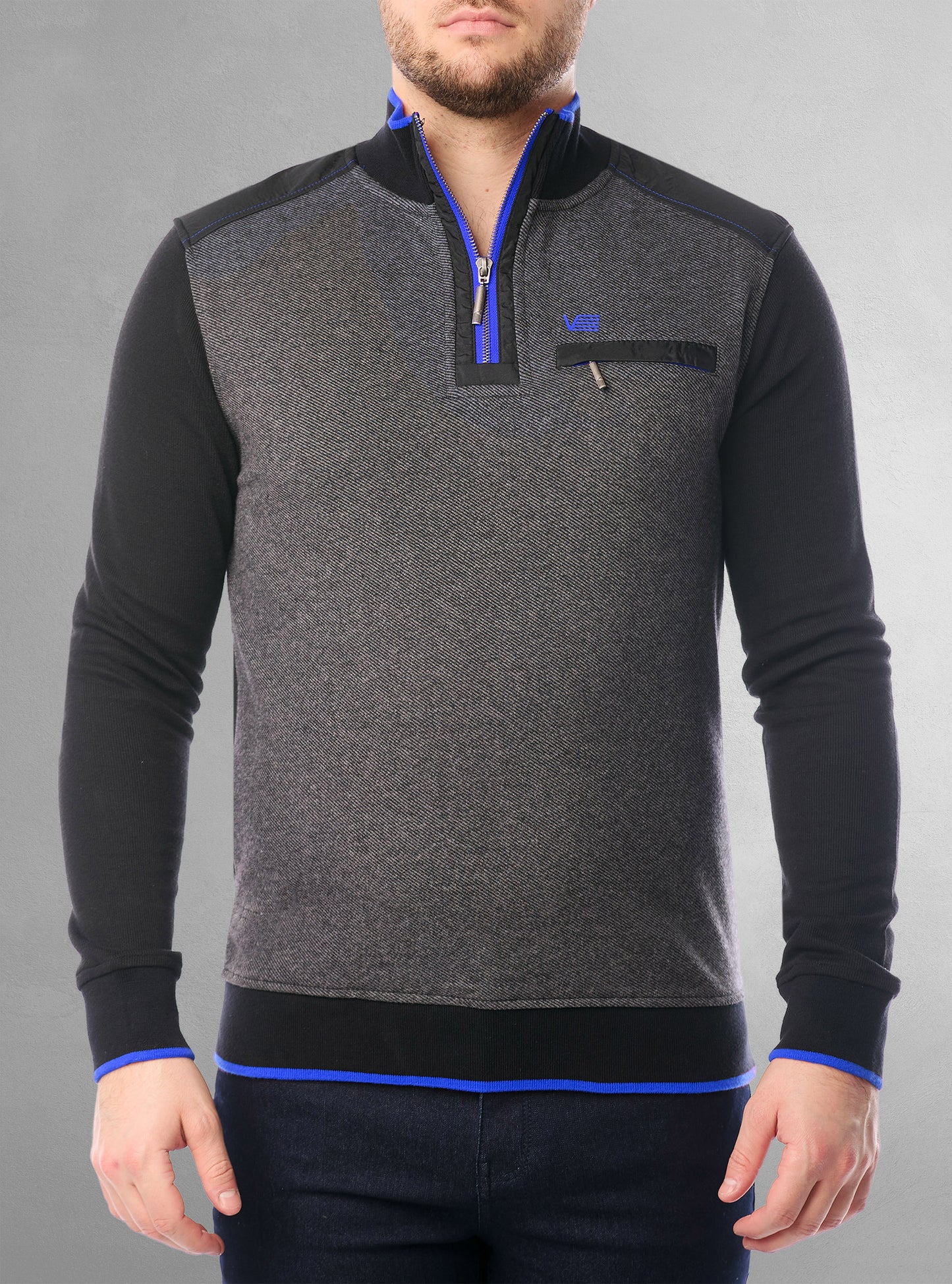 Men's mock zip sweater