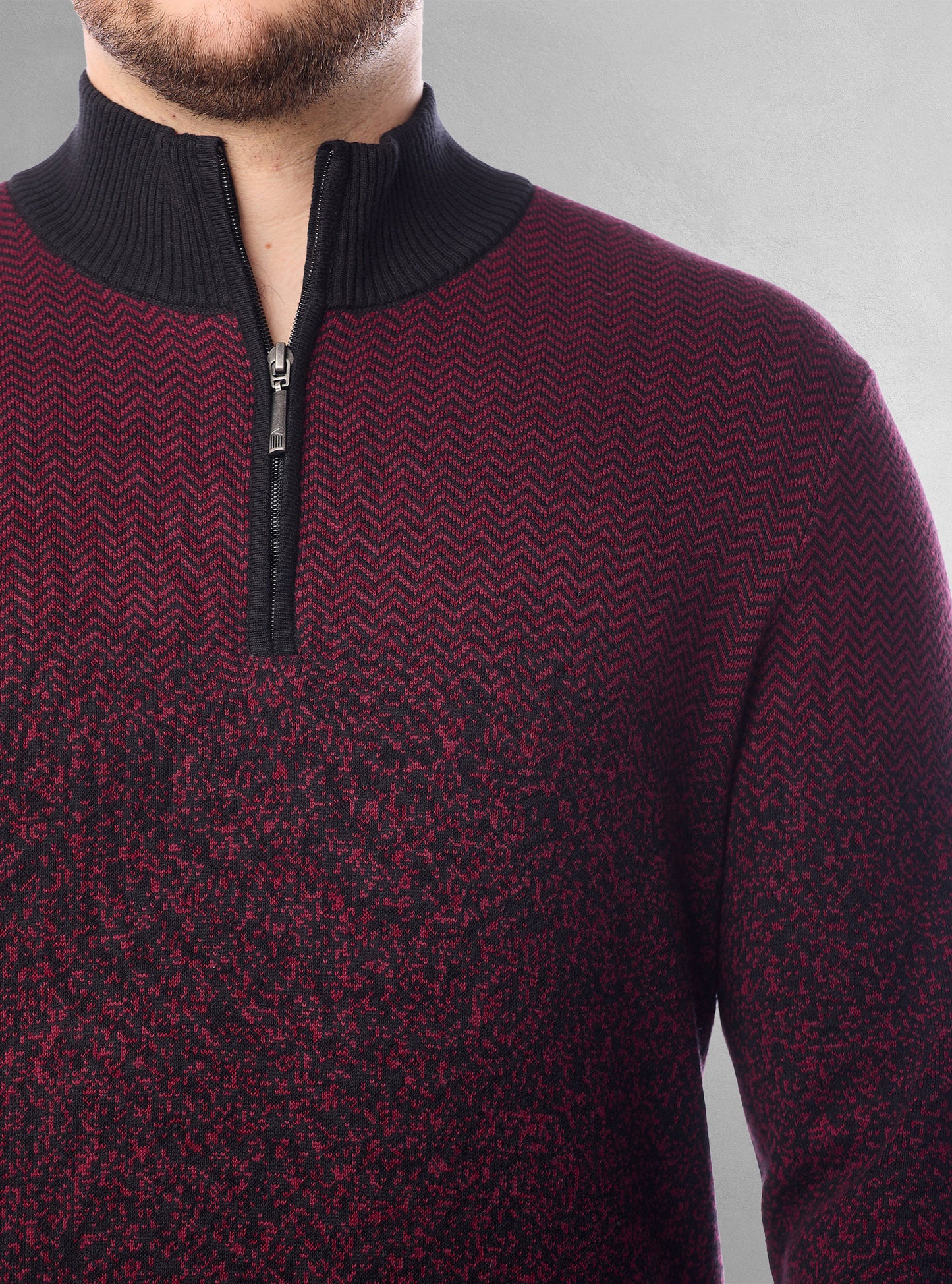 PULL-OVER À FERMETURE ÉCLAIR POUR HOMMES