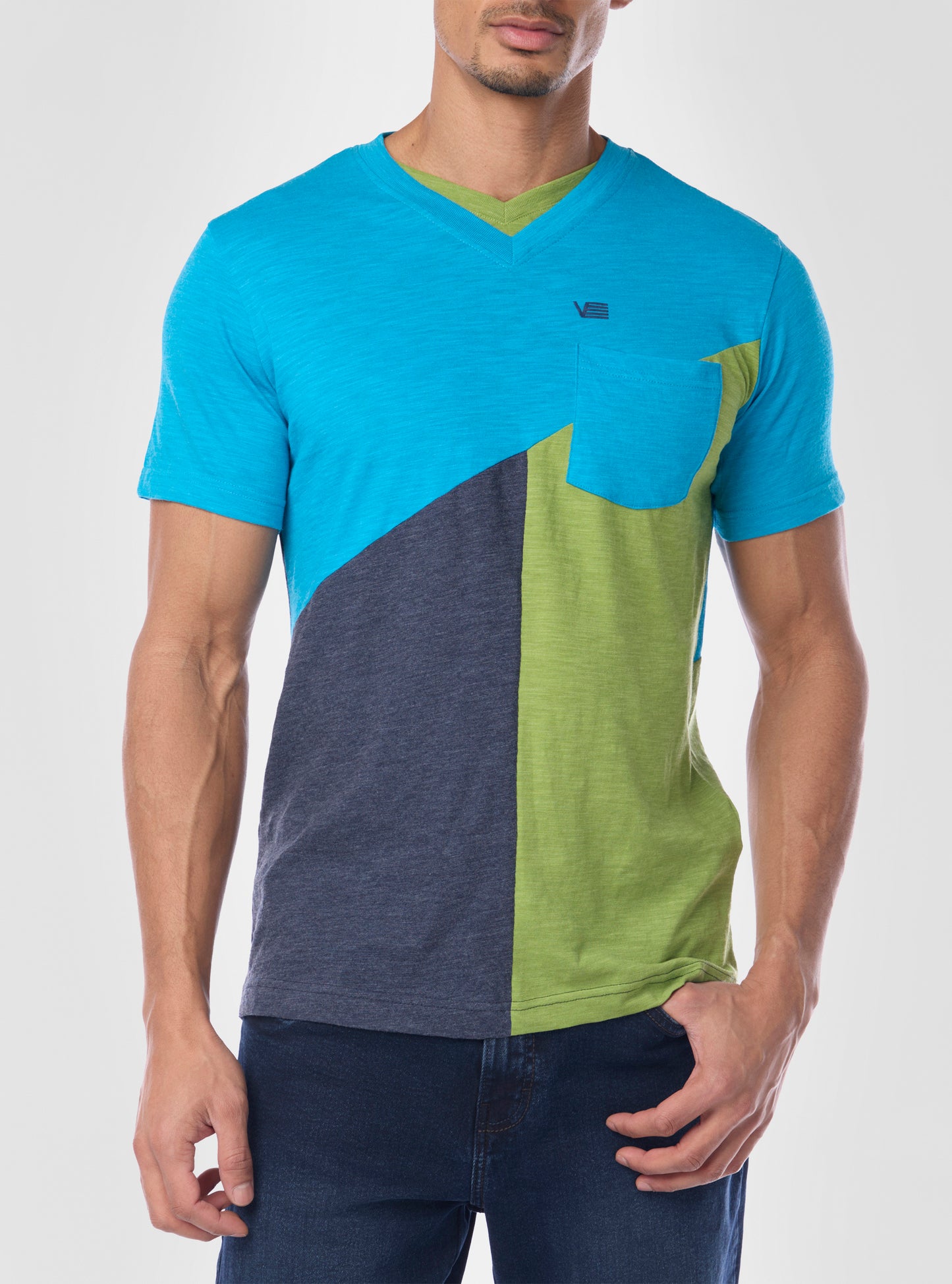 Men's v neck short sleeve t-shirt