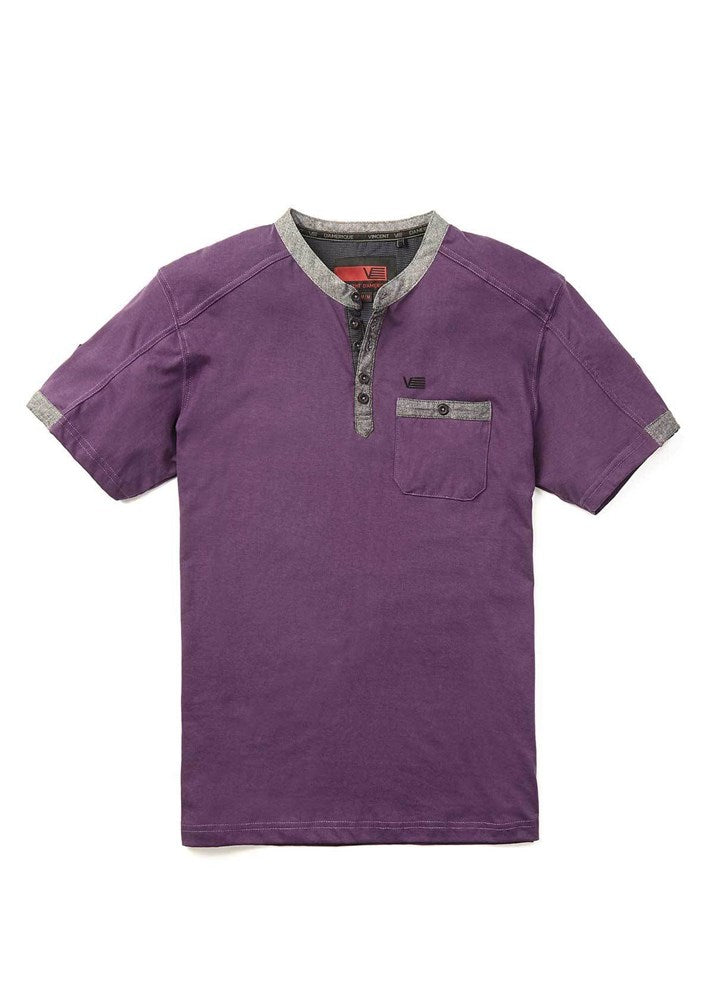 Men's henley short sleeve t-shirt