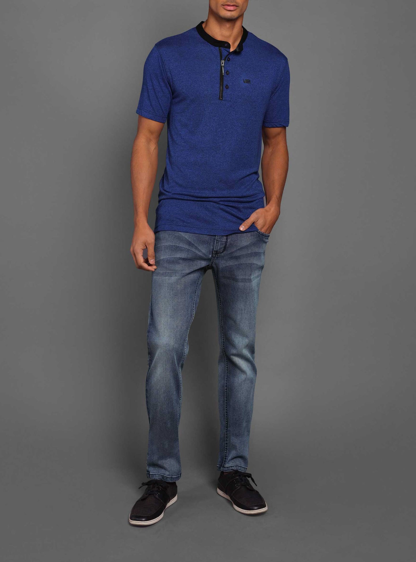 Men's henley short sleeve t-shirt