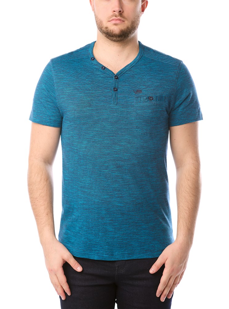 T-SHIRT MANCHES COURTES À COL EN V POUR HOMMES
