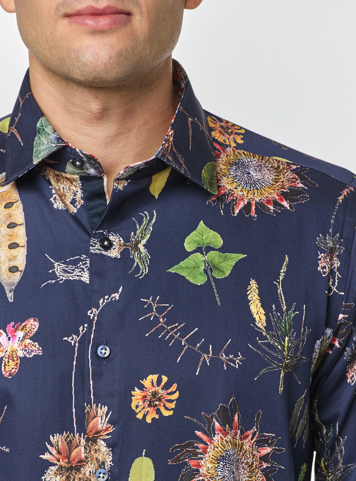 Chemise décontractée à manches longues pour hommes