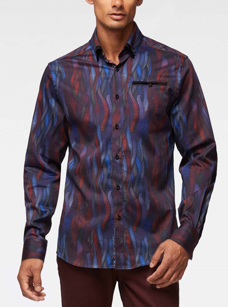 Men's casual long sleeve shirt
