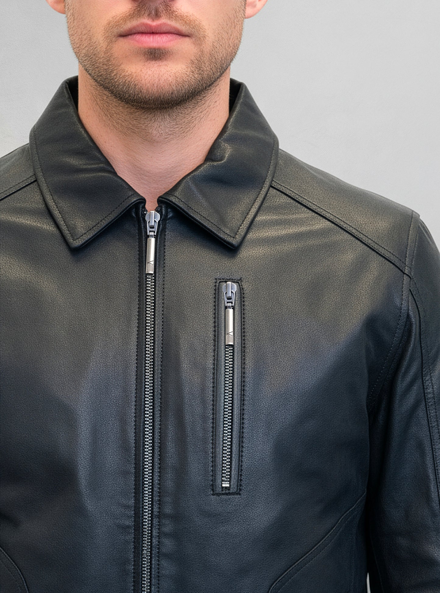 Men's leather jacket