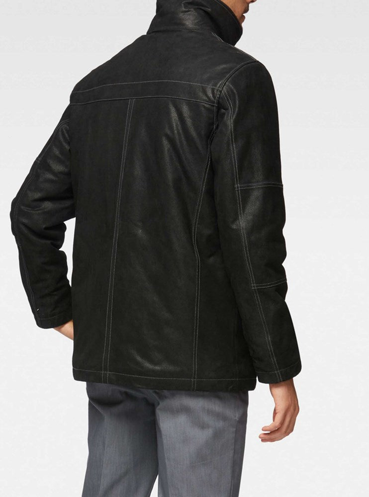 Men's leather coat