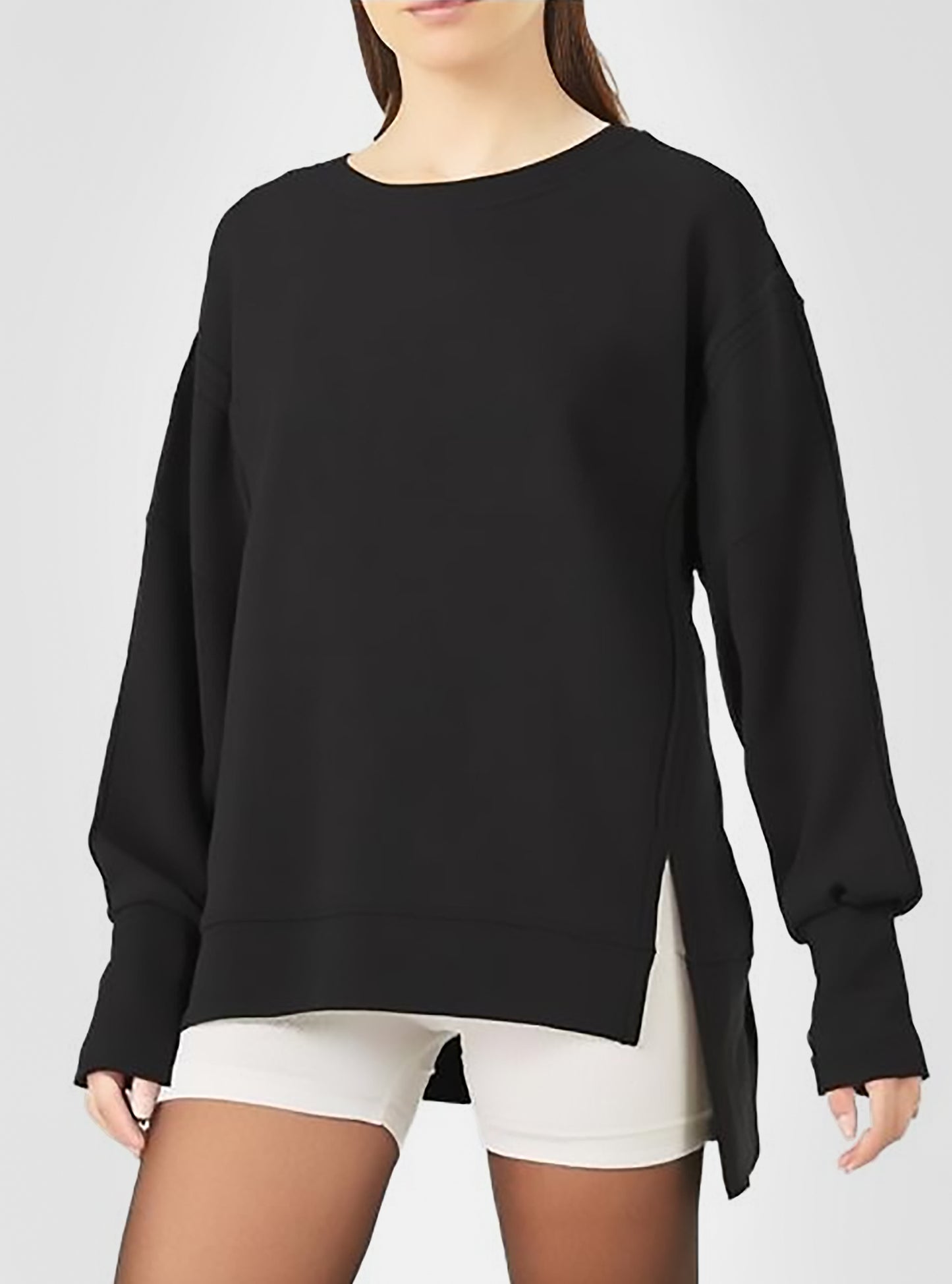 Oversized Black Sweatshirt – Effortless Comfort & Style