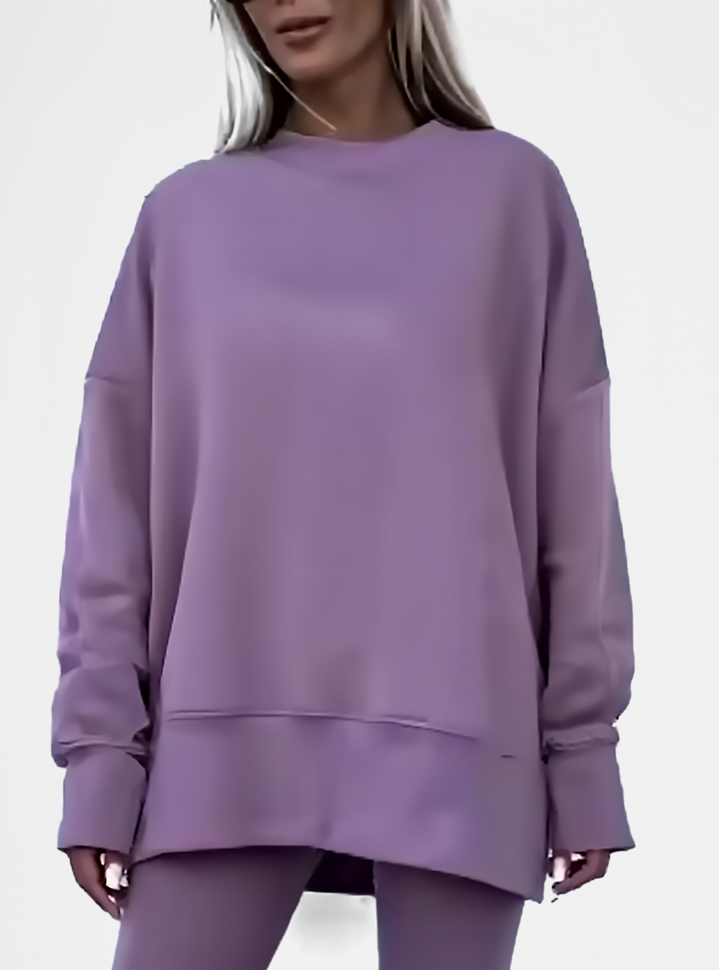Oversized Beige Sweatshirt – Cozy & Versatile