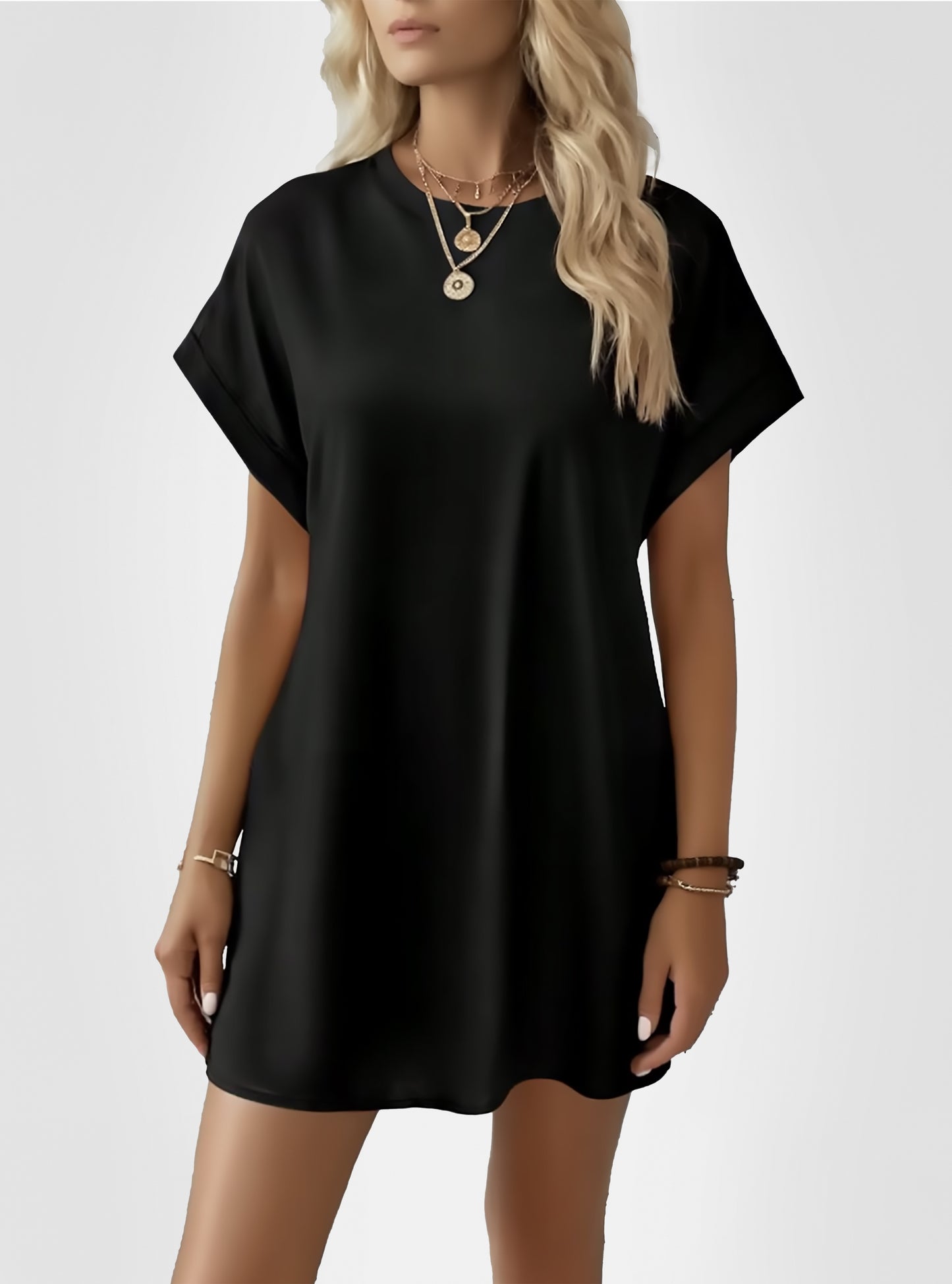 Robe t-shirt à manches courtes pour femmes