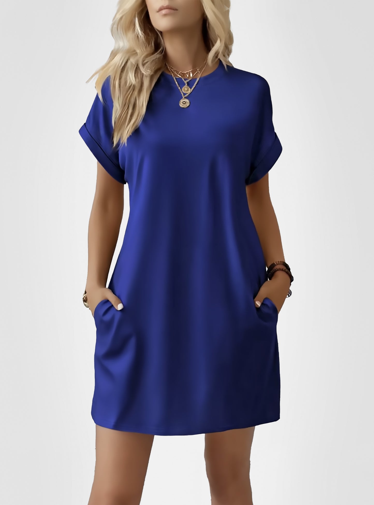 Robe t-shirt à manches courtes pour femmes