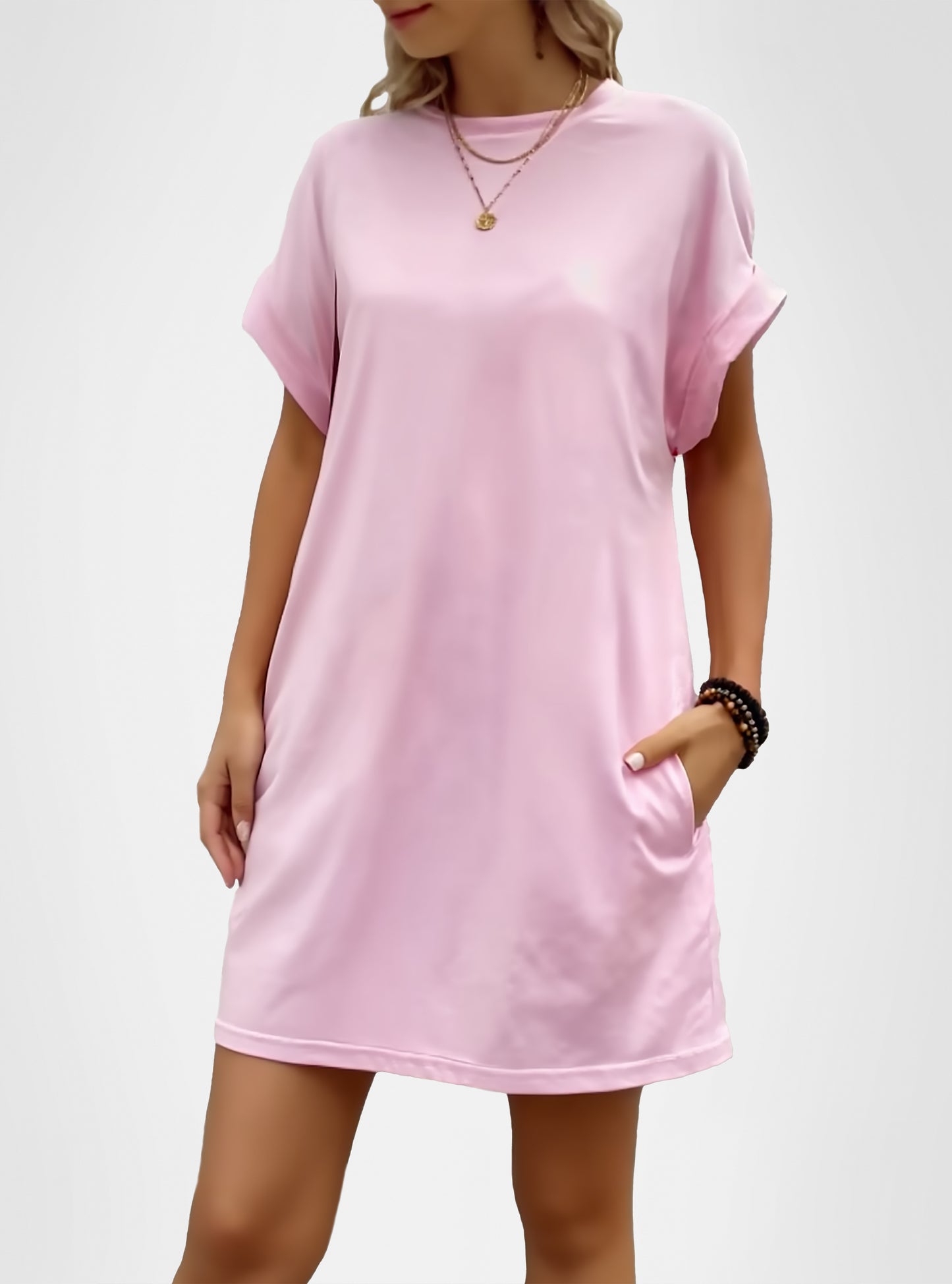Robe t-shirt à manches courtes pour femmes