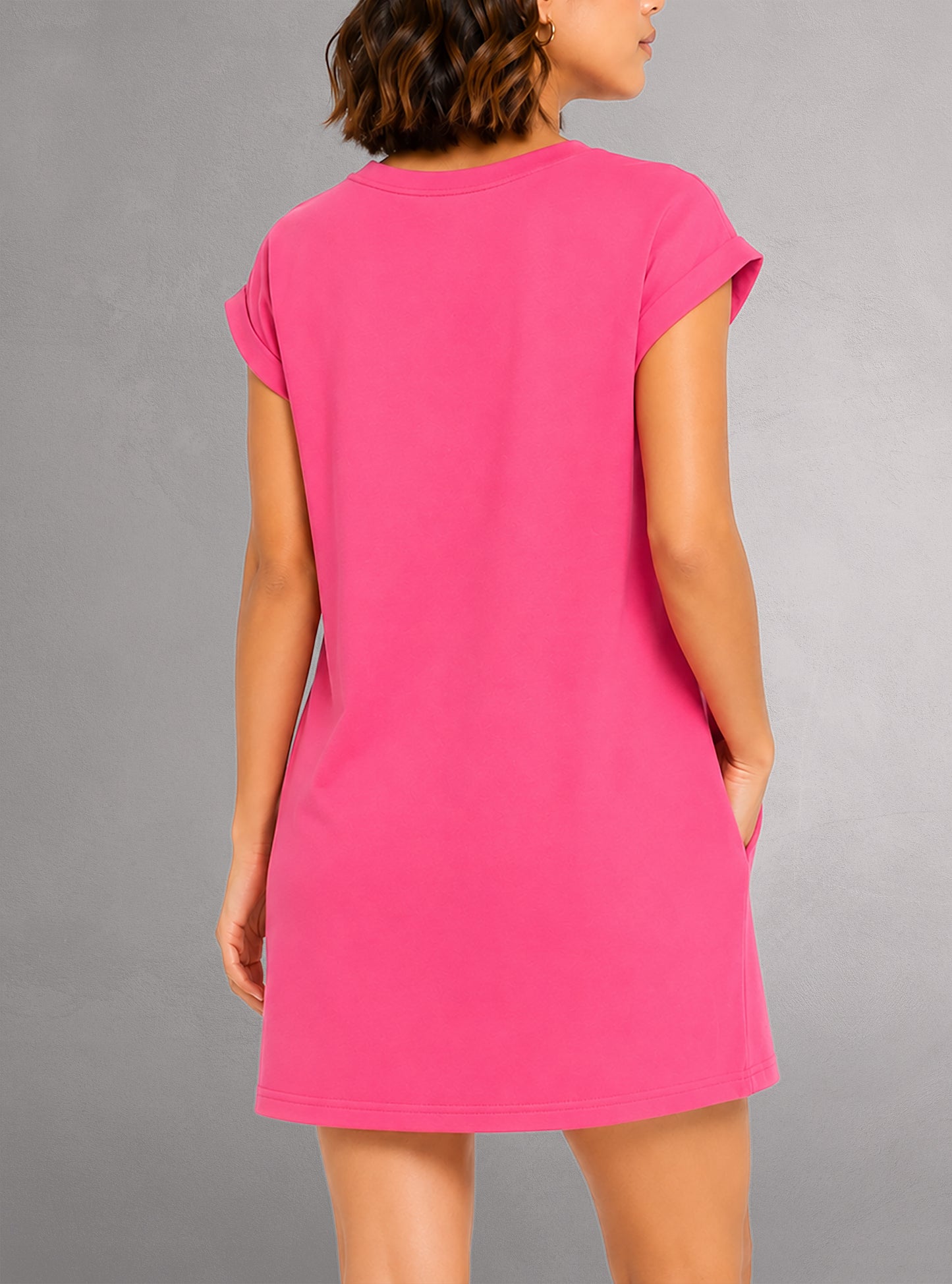 Robe t-shirt à manches courtes pour femmes