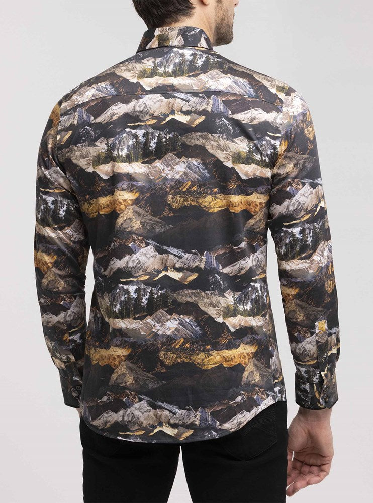 Men's casual long sleeve shirt