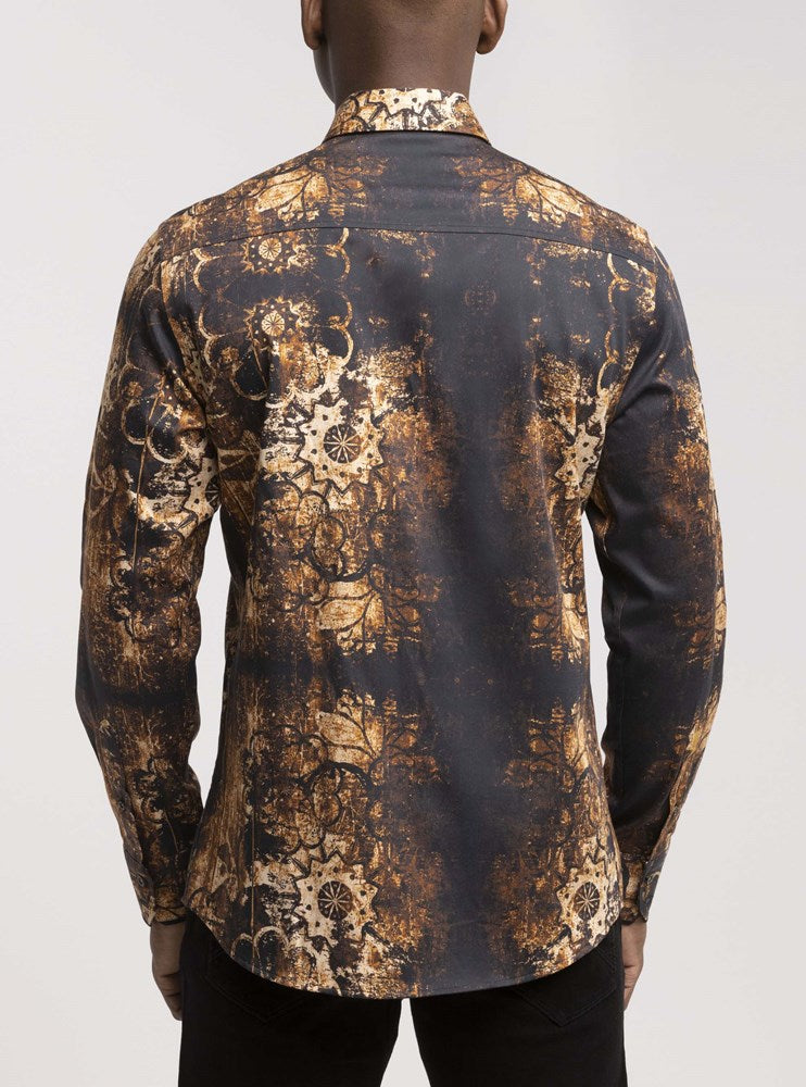 Men's casual long sleeve shirt