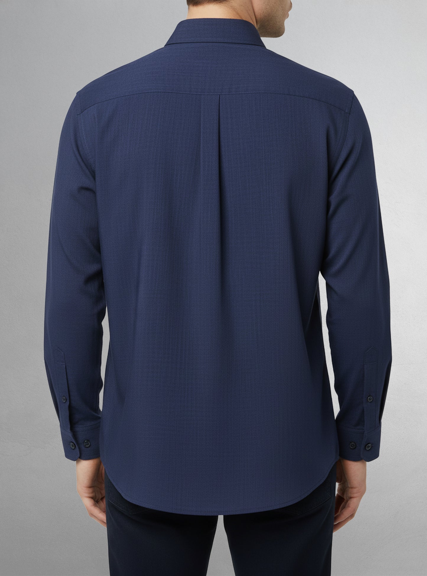 Chemise classique à manches longues pour hommes