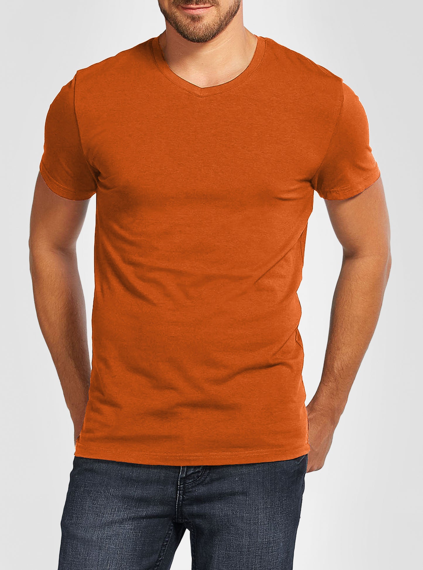 Men's v neck short sleeve t-shirt