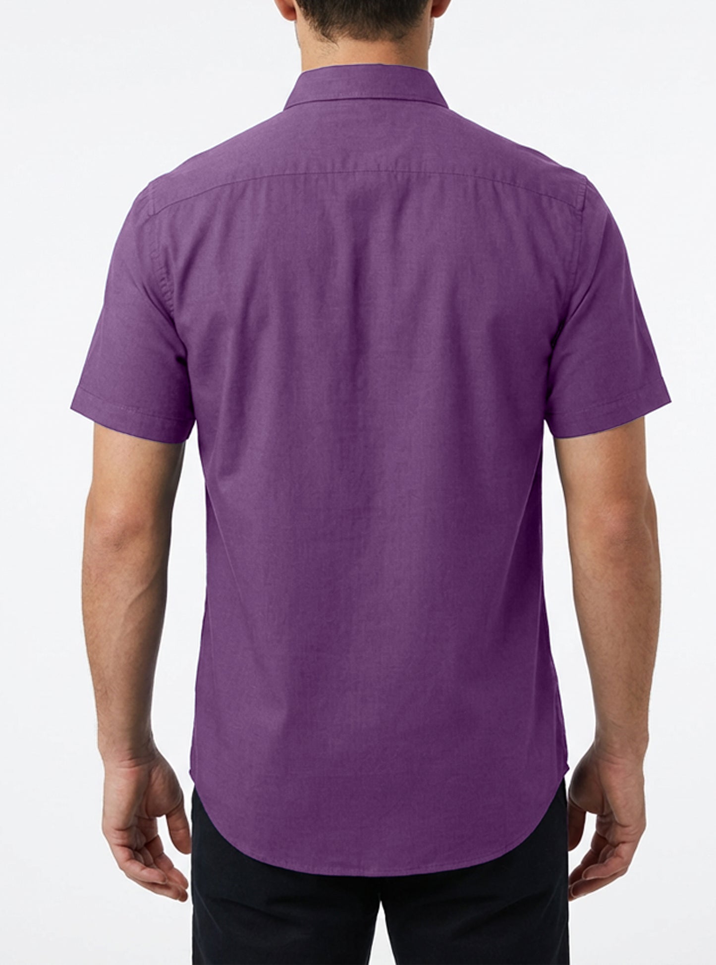 Chemise classique à manches courtes pour hommes