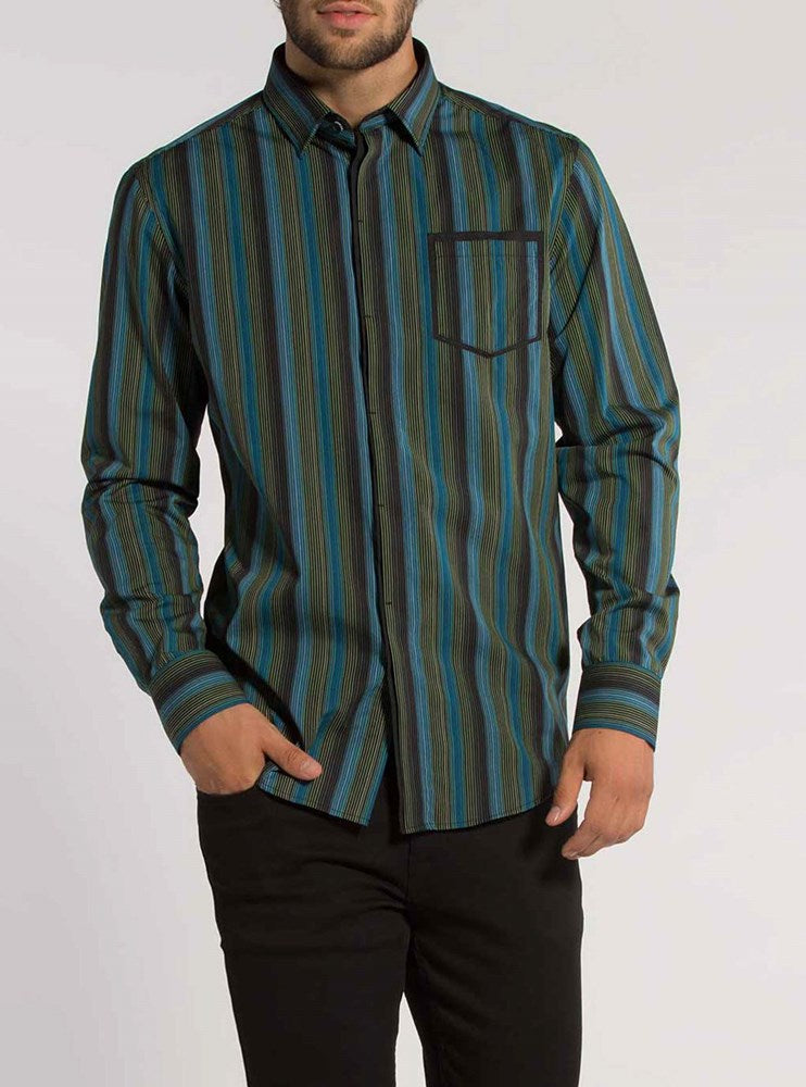 Men's casual long sleeve shirt