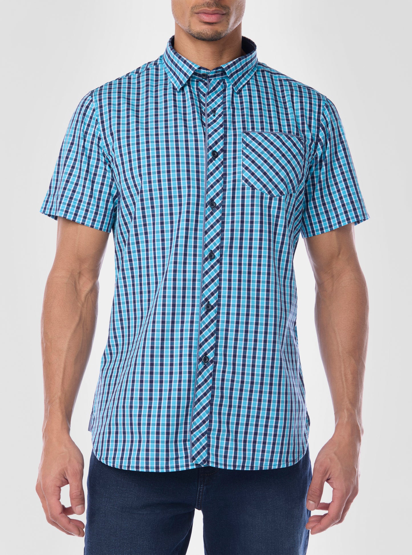Men's casual short sleeve shirt