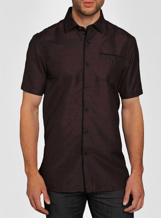 Men's casual short sleeve shirt