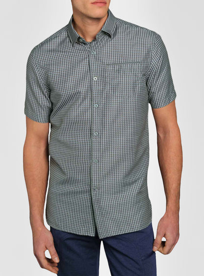 Men's casual short sleeve shirt