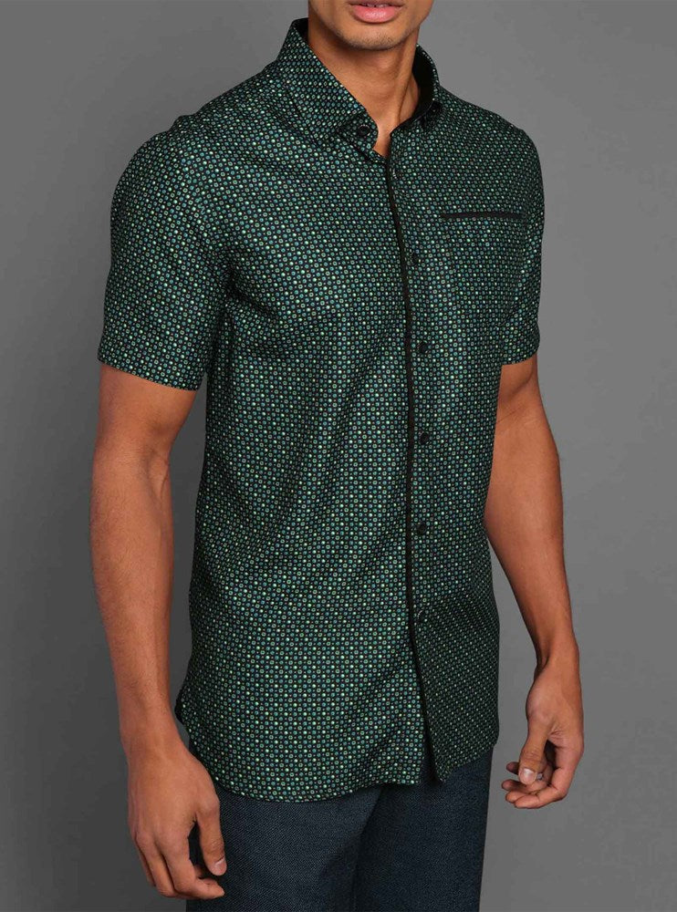 Men's casual short sleeve shirt