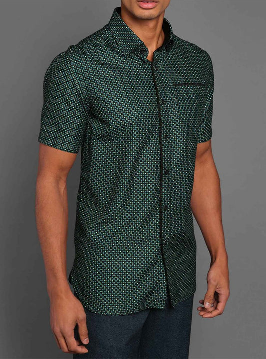 Men's casual short sleeve shirt