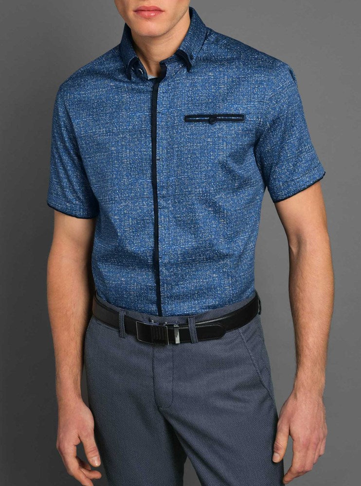 Men's casual short sleeve shirt