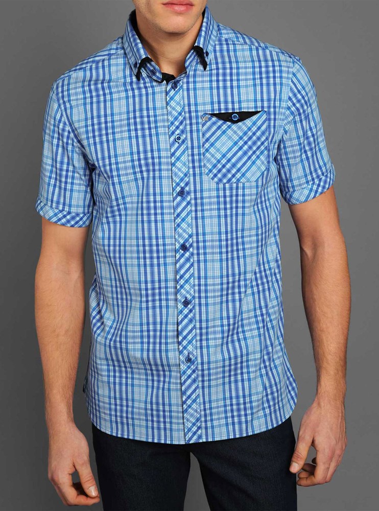Men's casual short sleeve shirt