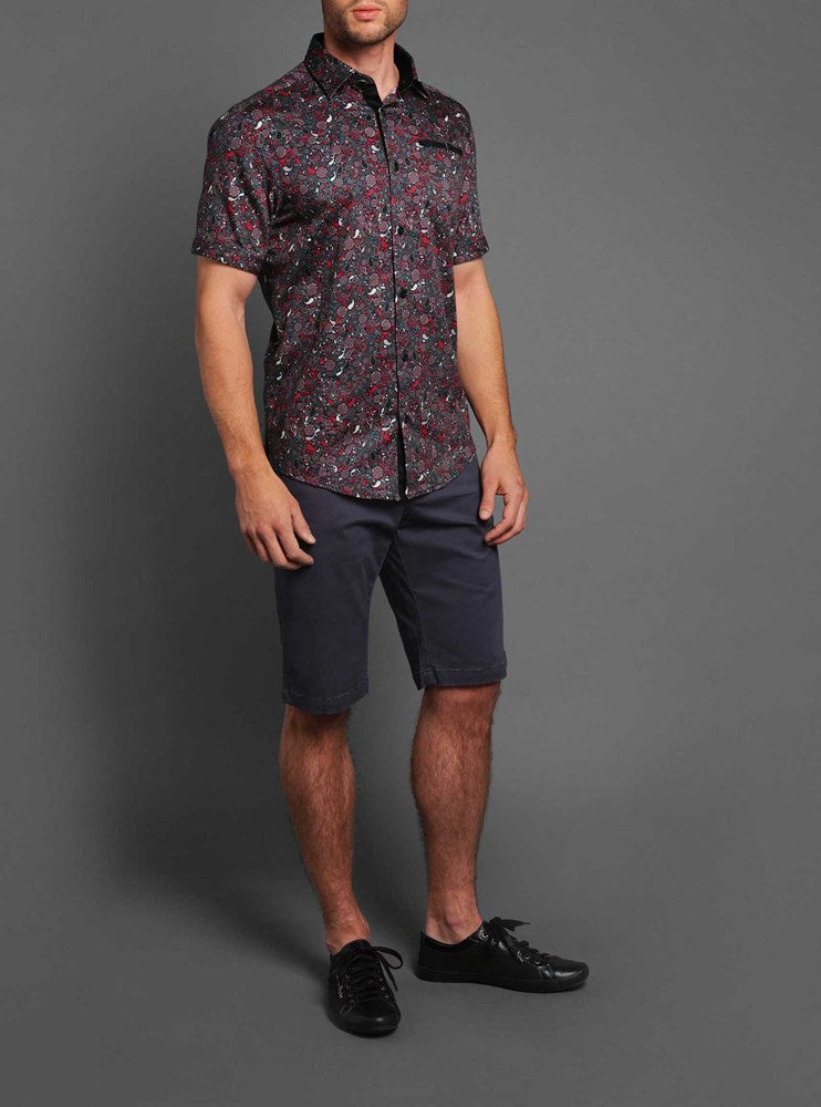 Men's casual short sleeve shirt