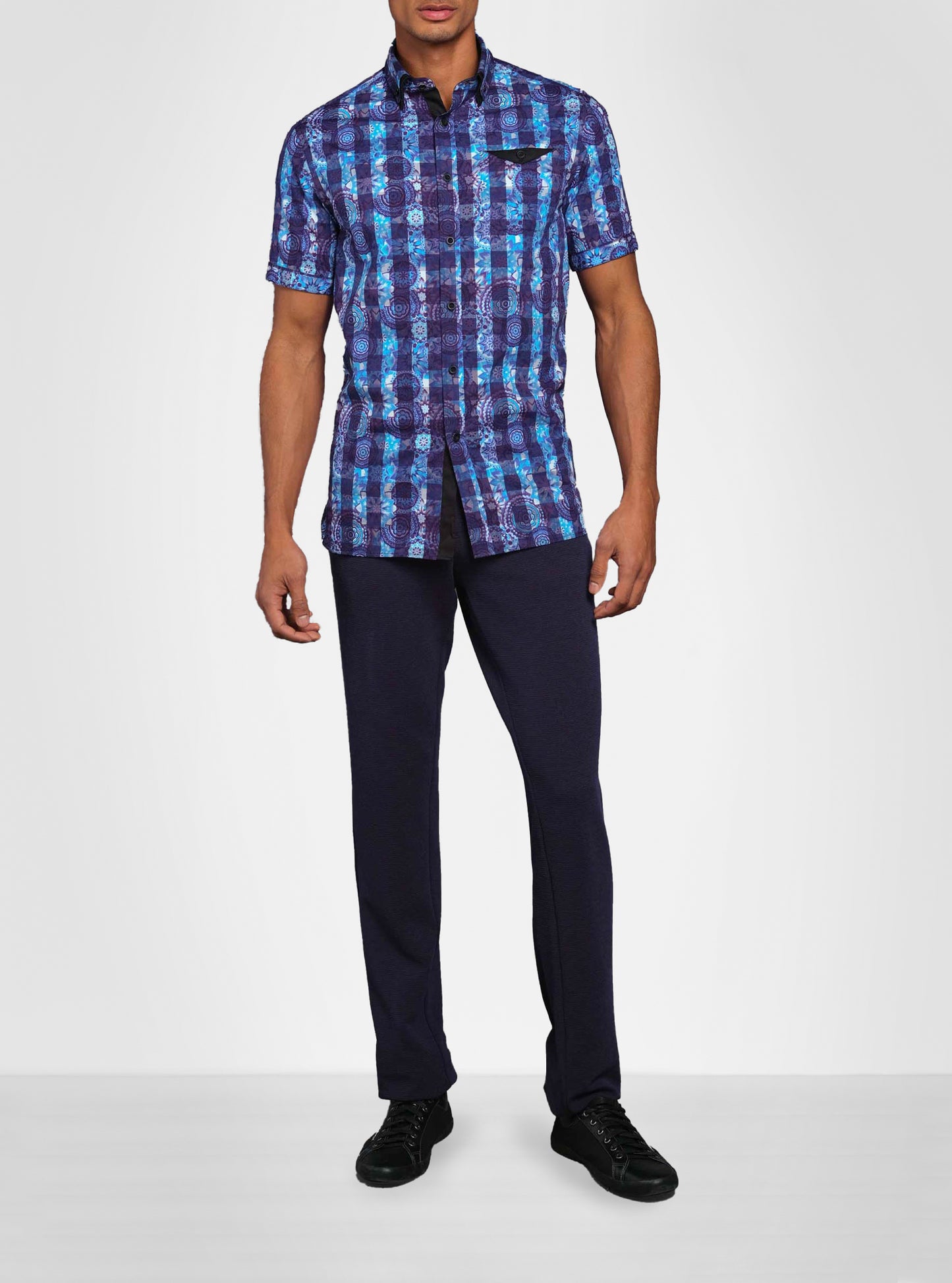 Men's casual short sleeve shirt