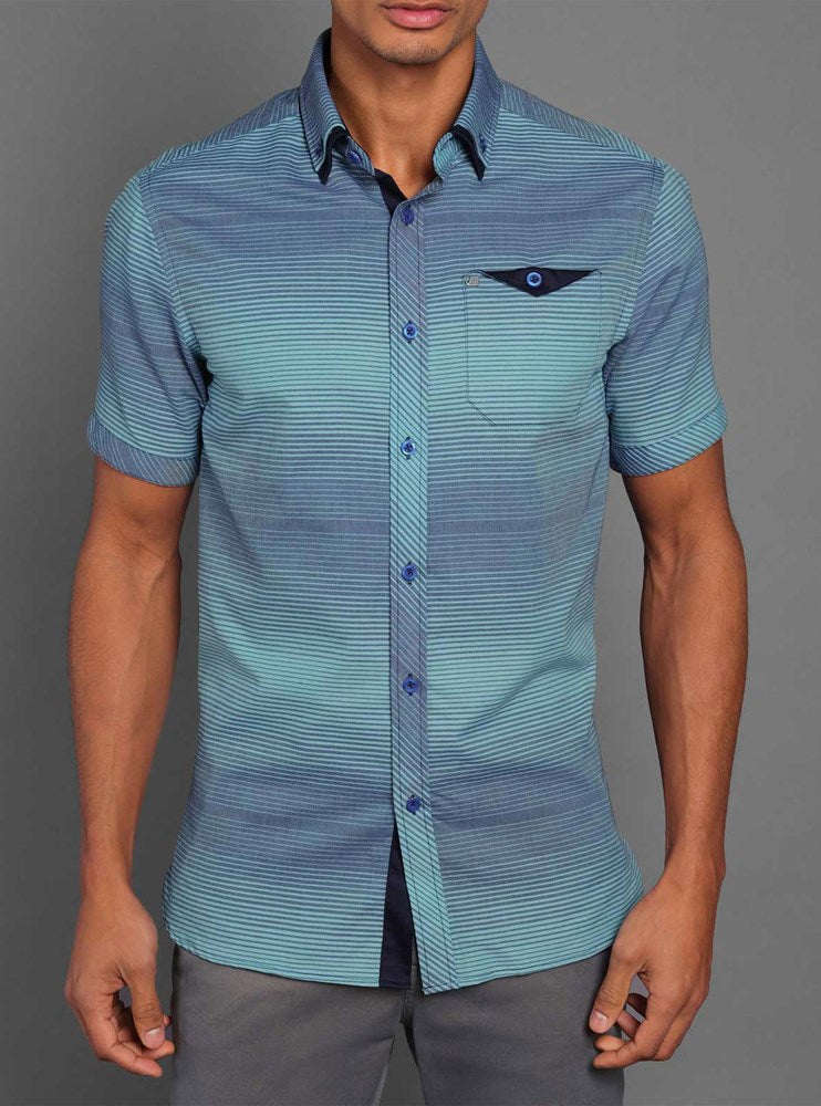 CHEMISE DÉCONTRACTÉE À MANCHES COURTES POUR HOMMES