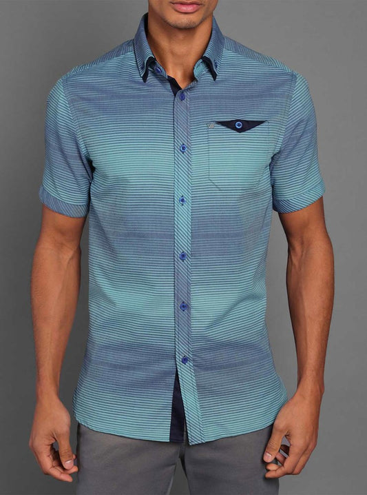 CHEMISE DÉCONTRACTÉE À MANCHES COURTES POUR HOMMES