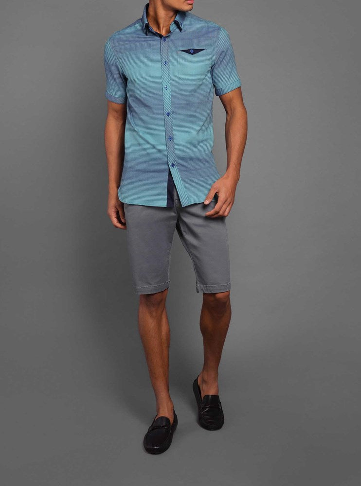 CHEMISE DÉCONTRACTÉE À MANCHES COURTES POUR HOMMES